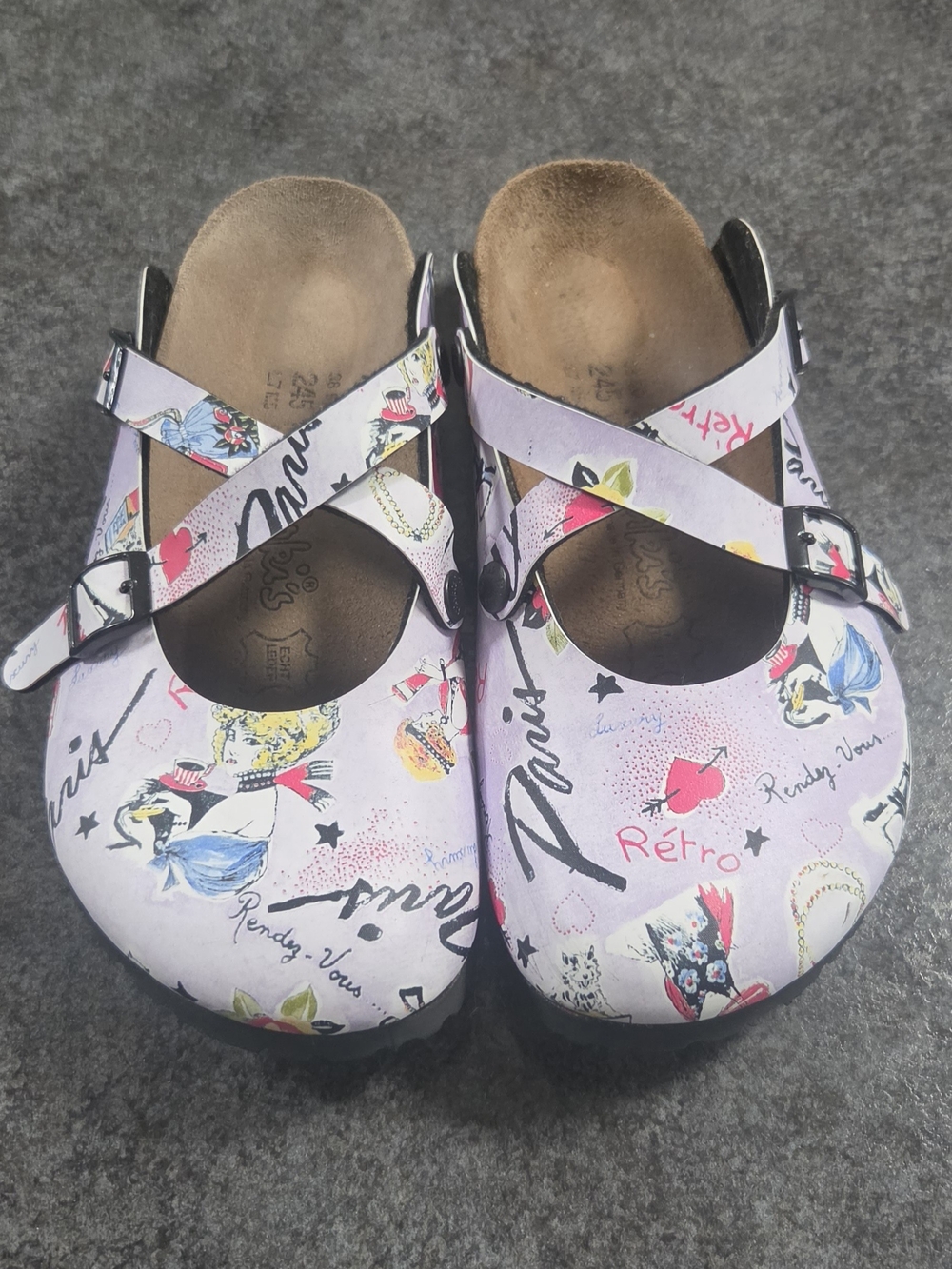 Birki's Retro Paris Womens Clogs - Size 8 Or EU 38